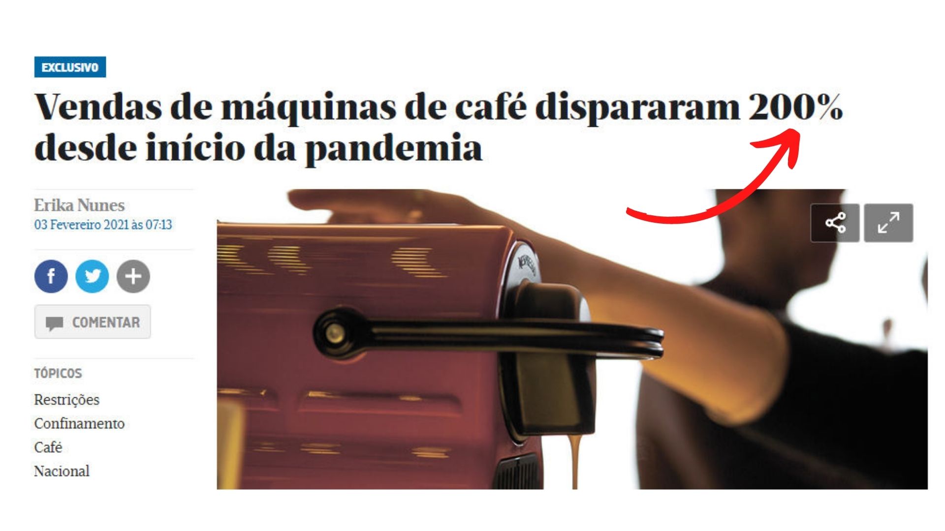 Aumento Vendas Maquinas Cafe 01 Savage Coffee